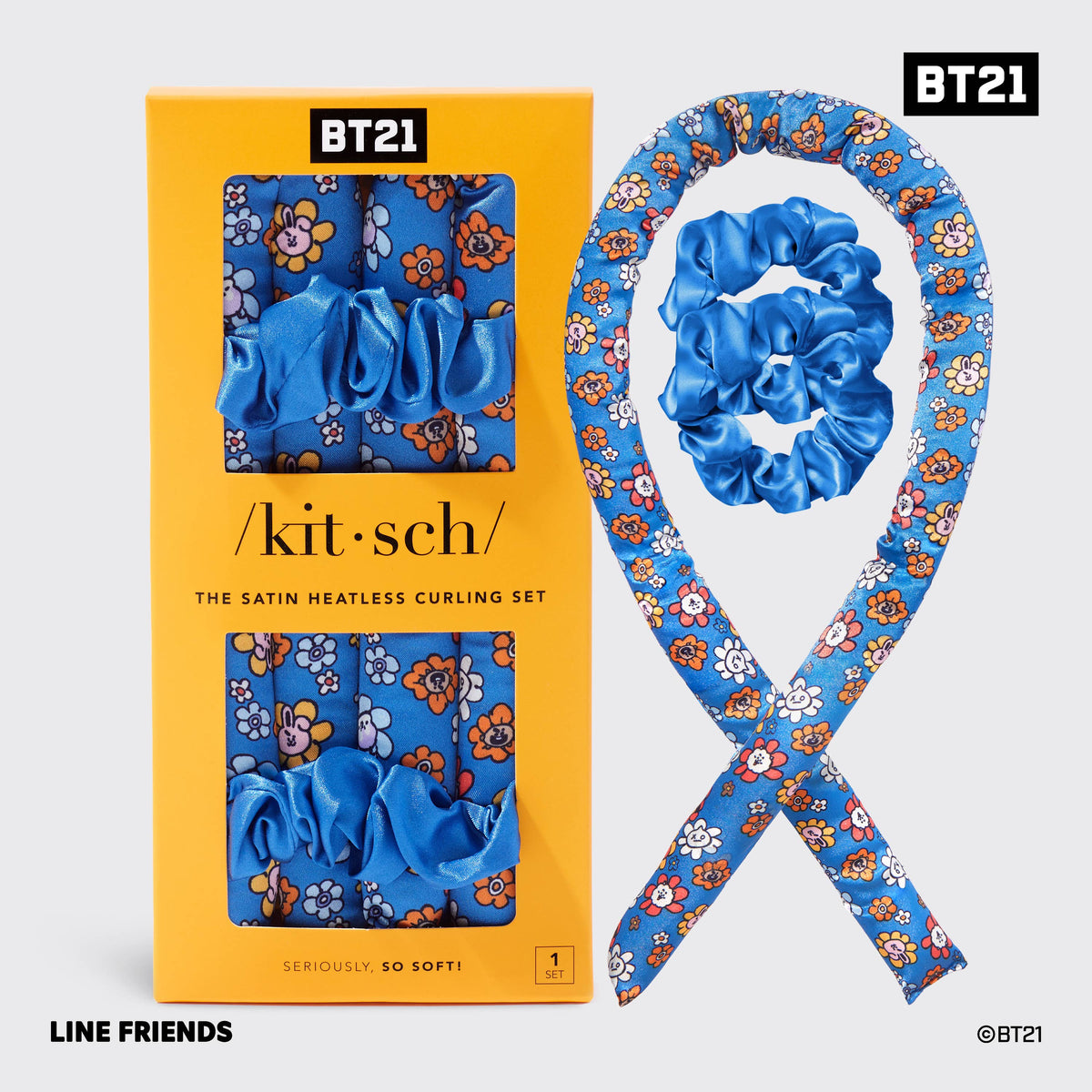 BT21 x Kitsch Heatless Curling Set