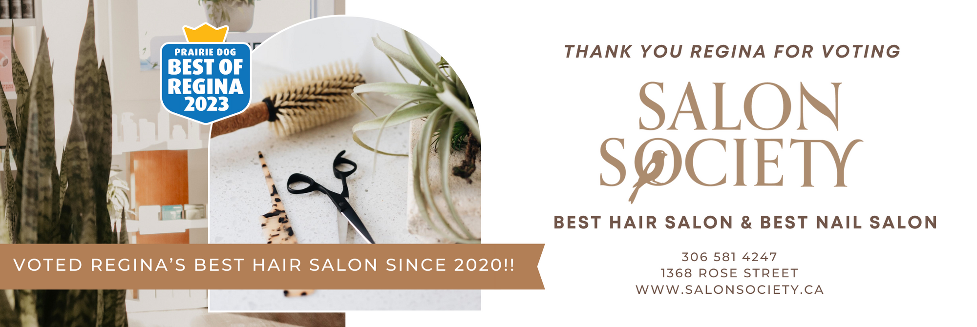 Salon Society - Voted Regina's Best Hair Salon Since 2020!! - Best Hair Salon & Best Nail Salon - 306-581-4247, 1368 Rose Street, Regina, www.salonsociety.ca