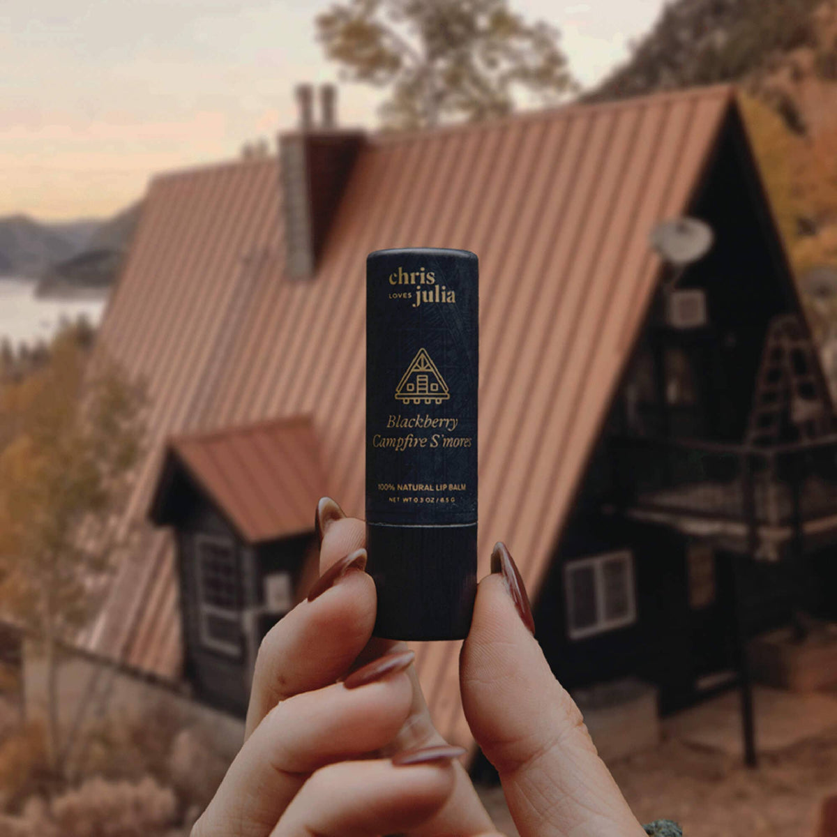 Chris Loves Julia Lip Balm, Blackberry Campfire S&#39;mores