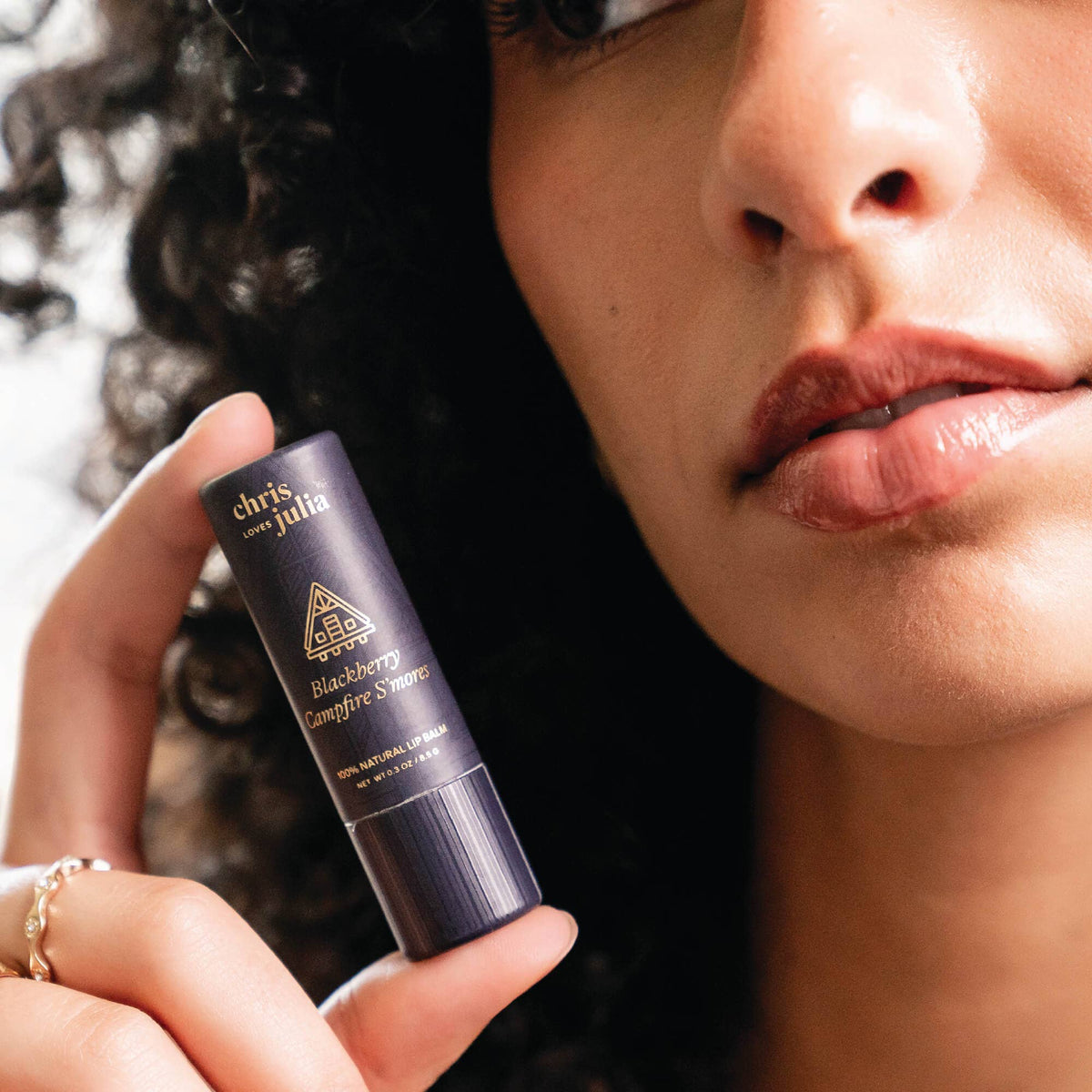 Chris Loves Julia Lip Balm, Blackberry Campfire S&#39;mores
