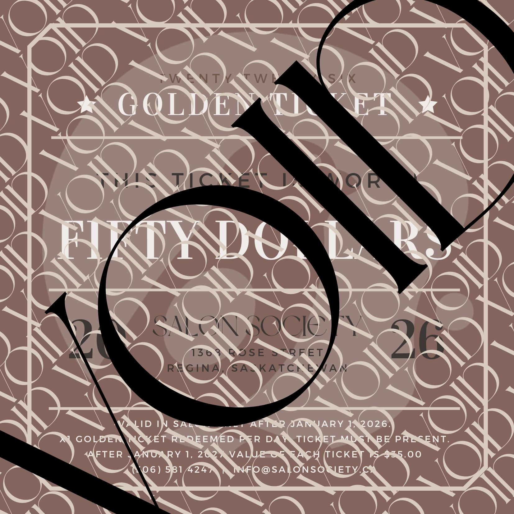 GOLDEN TICKET 2026 - EARLY ACCESS PROMO CODE NEEDED