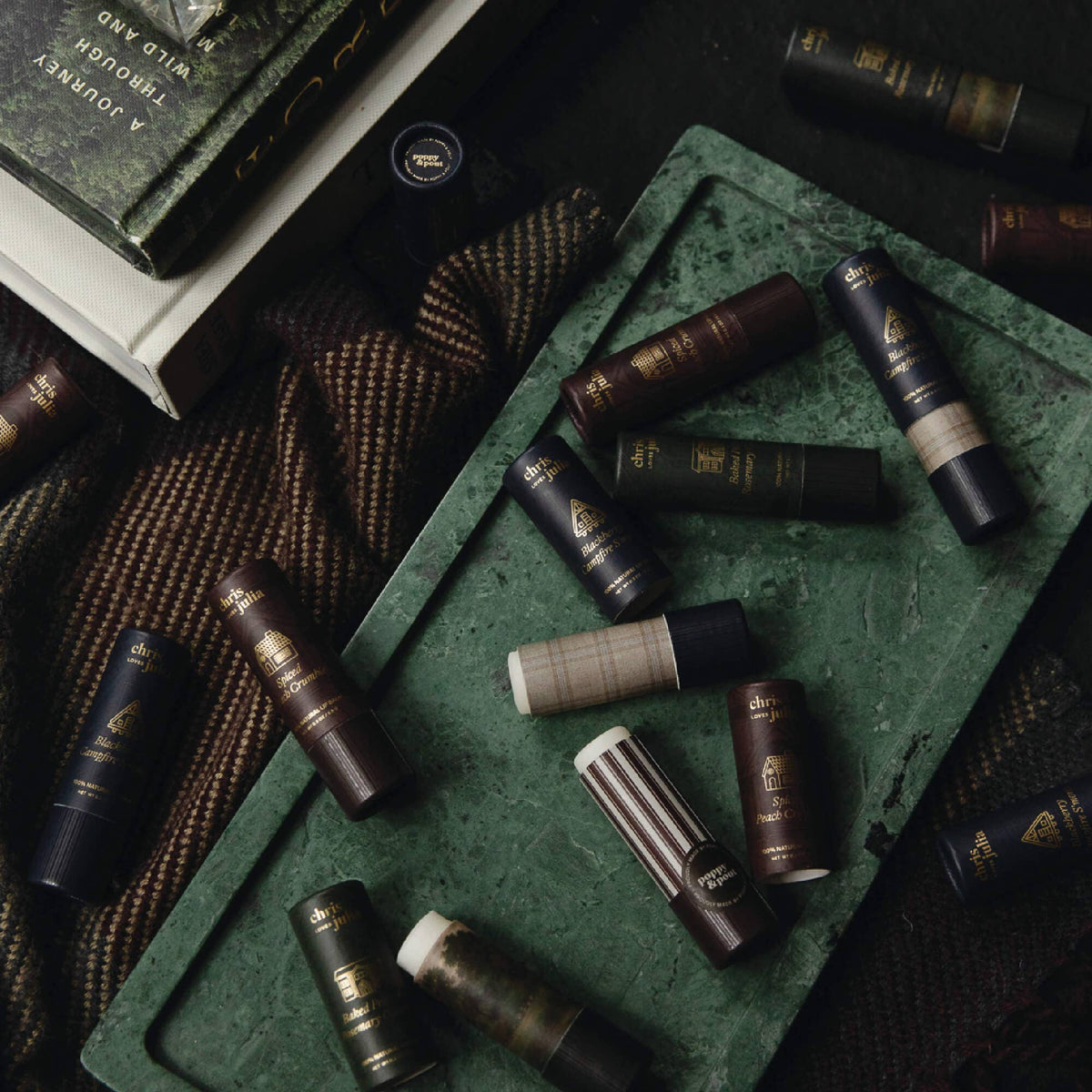 Chris Loves Julia Lip Balm, Blackberry Campfire S&#39;mores