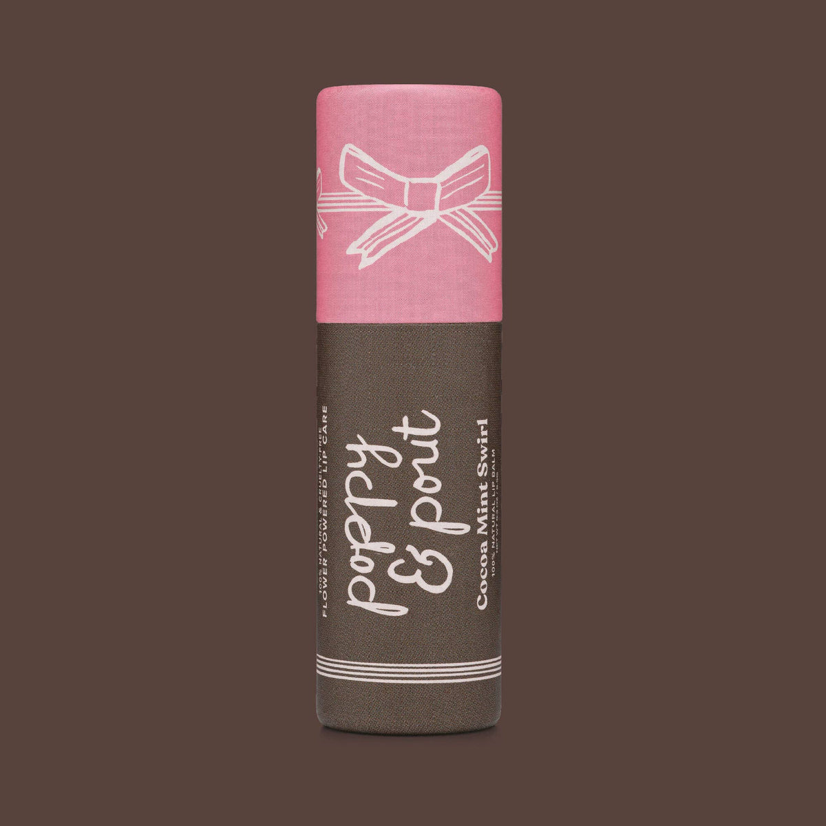 Holiday Lip Balm, Cocoa Mint Swirl