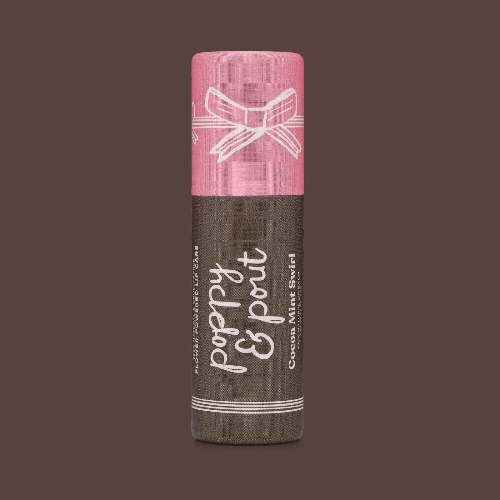 Holiday Lip Balm, Cocoa Mint Swirl