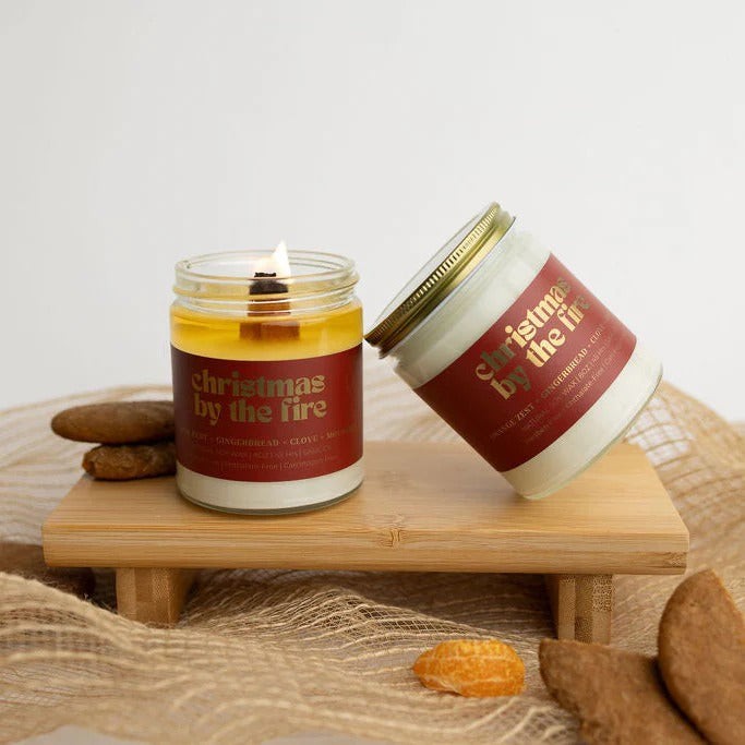 Christmas by the Fire Jar Candle (8oz)