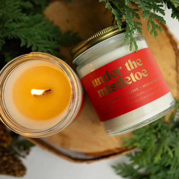 Under the Mistletoe Jar Candle (8oz)