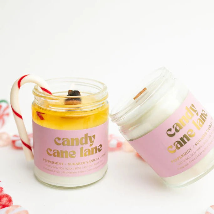 Candy Cane Lane Jar Candle (8oz)