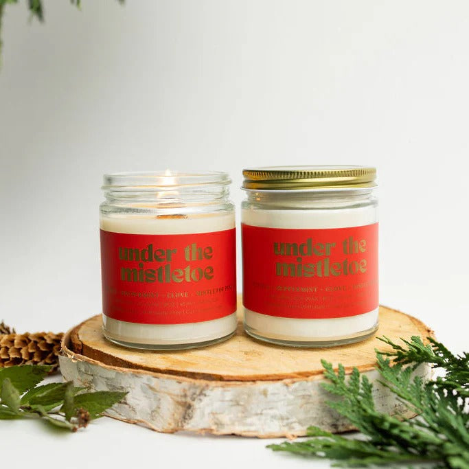 Under the Mistletoe Jar Candle (8oz)