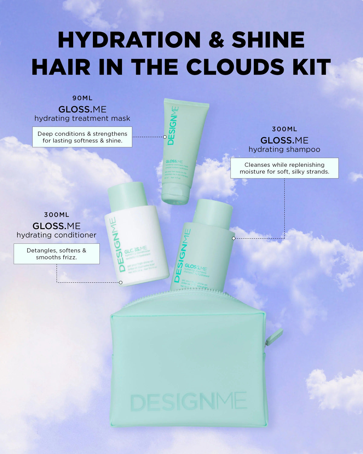 Hair in the Clouds Hydration &amp; Shine Kit