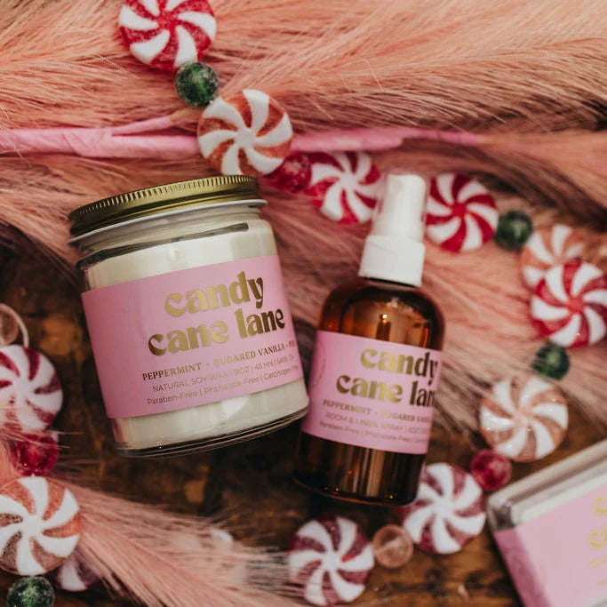 Candy Cane Lane Jar Candle (8oz)