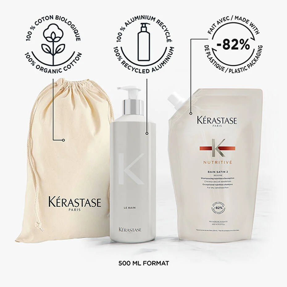 Nutritive Bain Satin 2 Shampoo 500ml - Refill Bundle