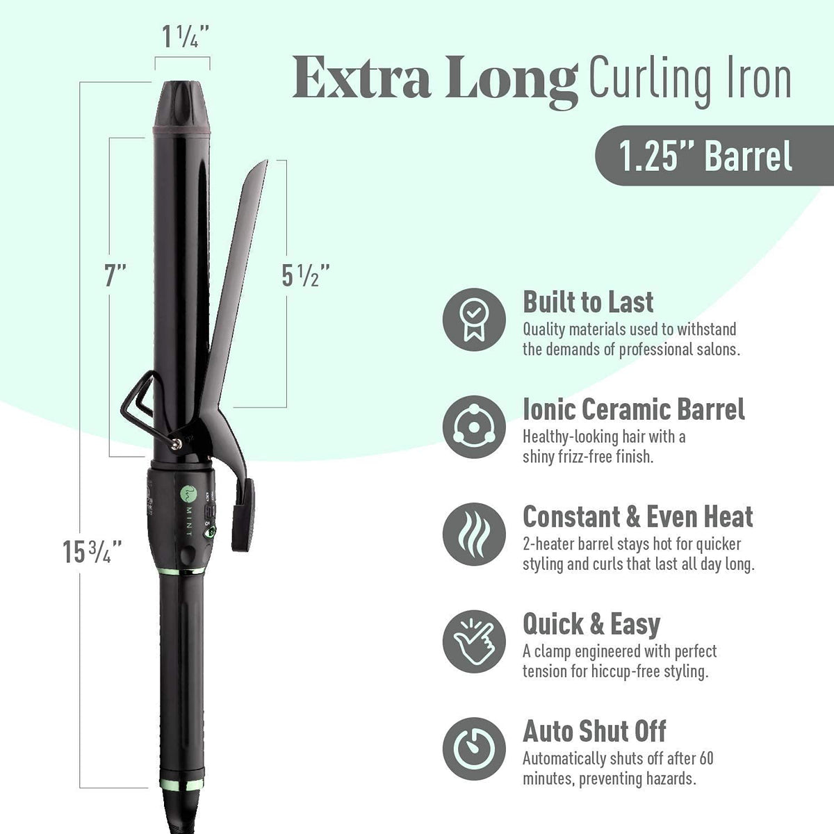 1.25&quot; Xtra Long Barrel Curling Iron