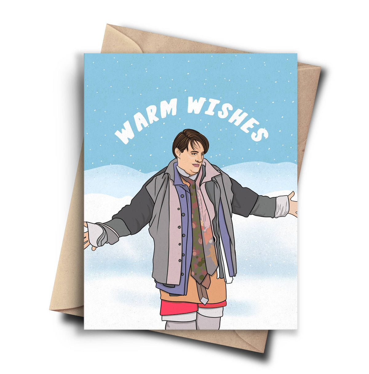 Warm Wishes - Funny Friends Holiday Card