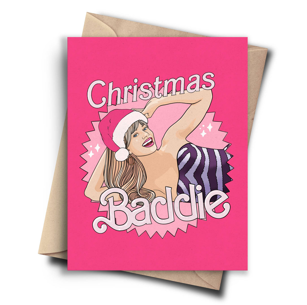 Christmas Baddie - Funny Holiday Barbie Card